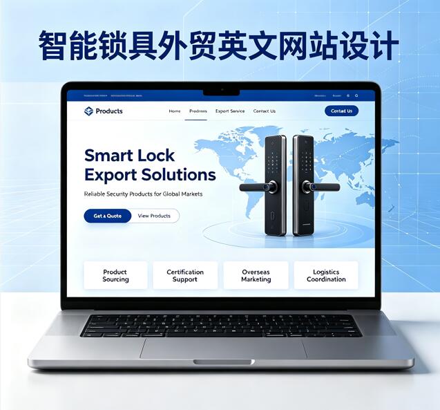 深圳智能锁具外贸出口 | 英文网站制作